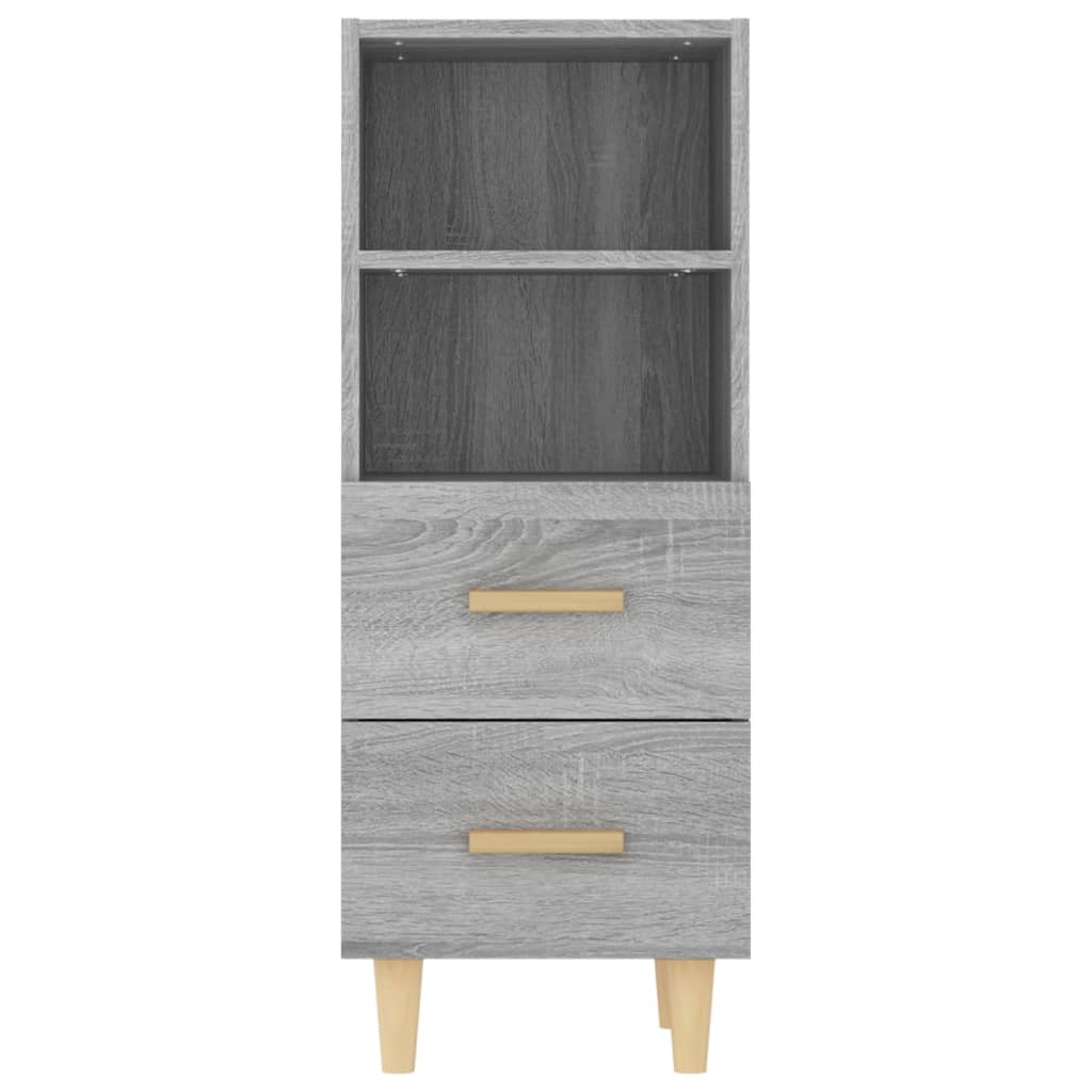 Skjenk grå sonoma 34,5x34x90 cm konstruert tre