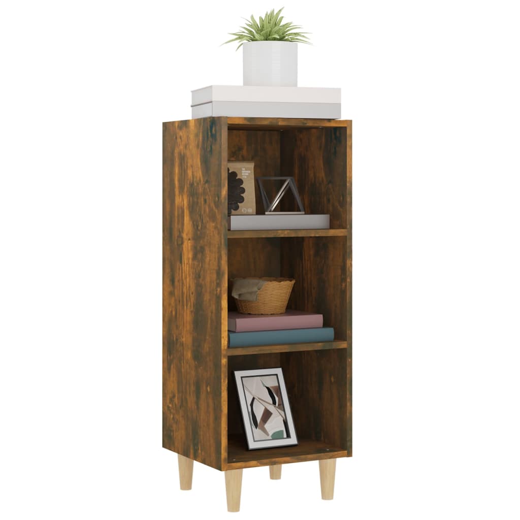 Skjenk røkt eik 34,5x32,5x90 cm konstruert tre