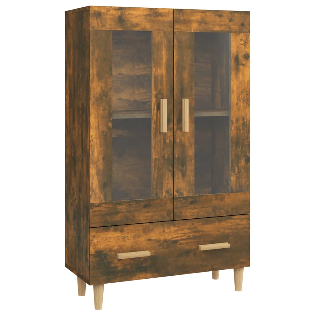 Highboard røkt eik 70x31x115 cm konstruert tre