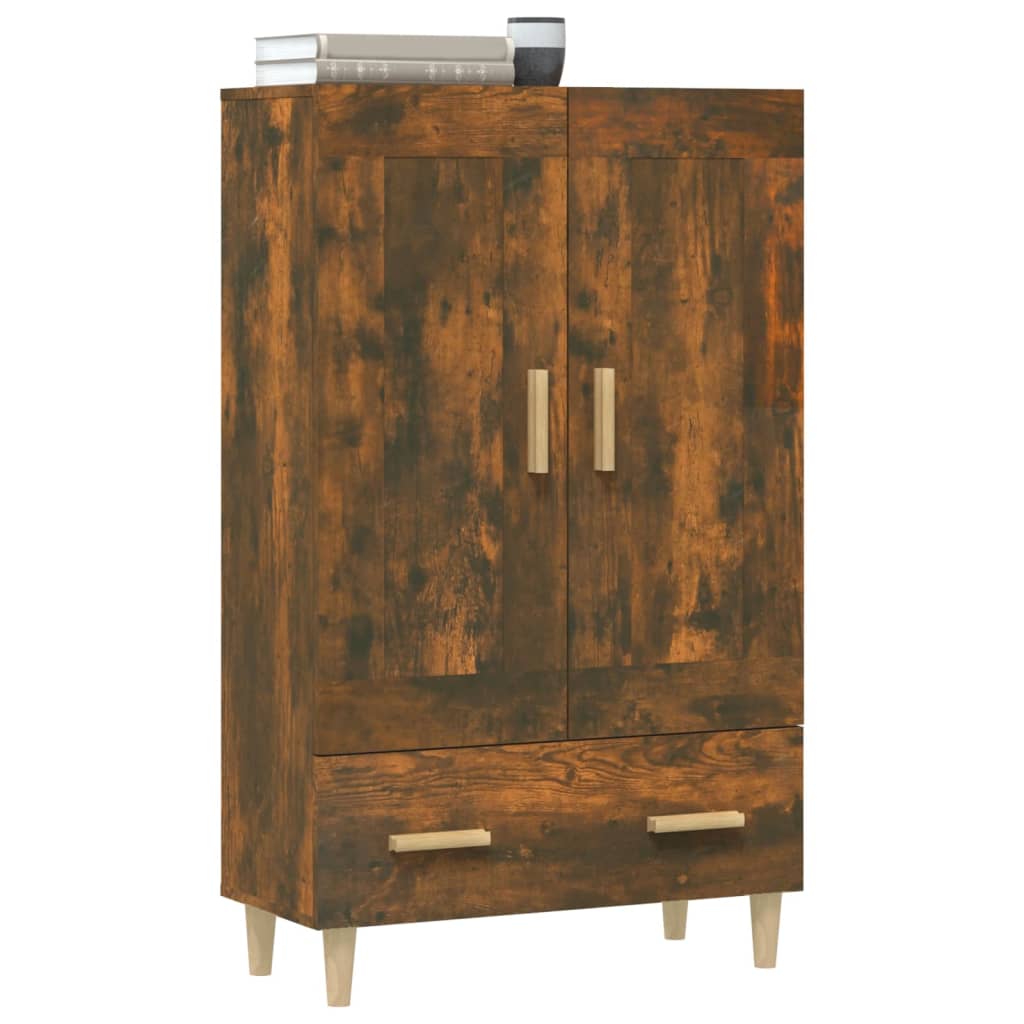 Highboard røkt eik 70x31x115 cm konstruert tre