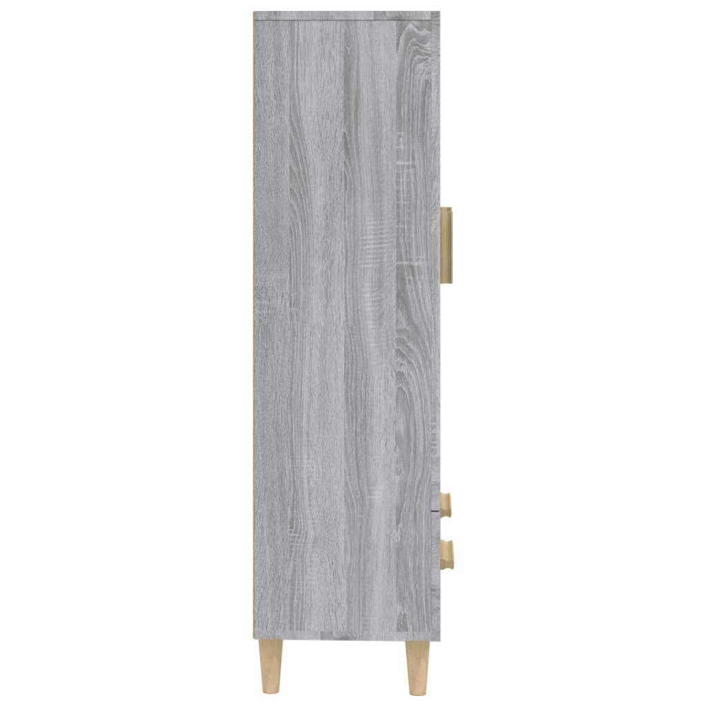 Highboard grå sonoma 70x31x115 cm konstruert tre