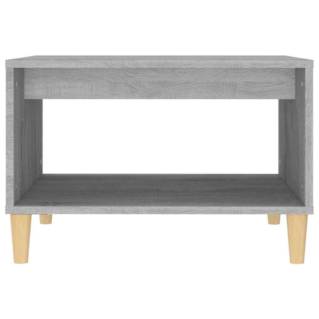 Salongbord grå sonoma 60x50x40 cm konstruert tre