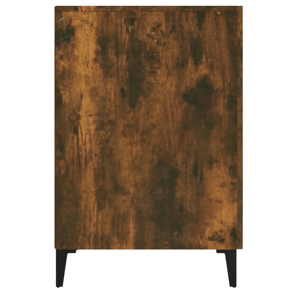 Skrivebord røkt eik 140x50x75 cm konstruert tre