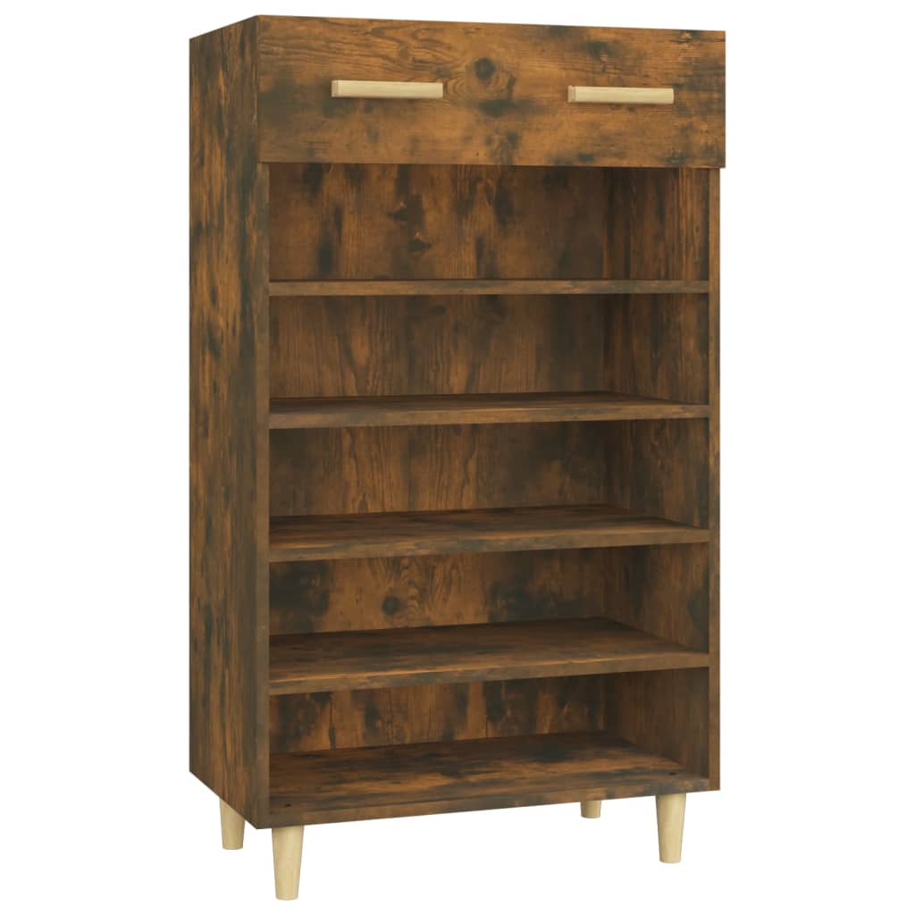 Skoskap røkt eik 60x35x105 cm konstruert tre