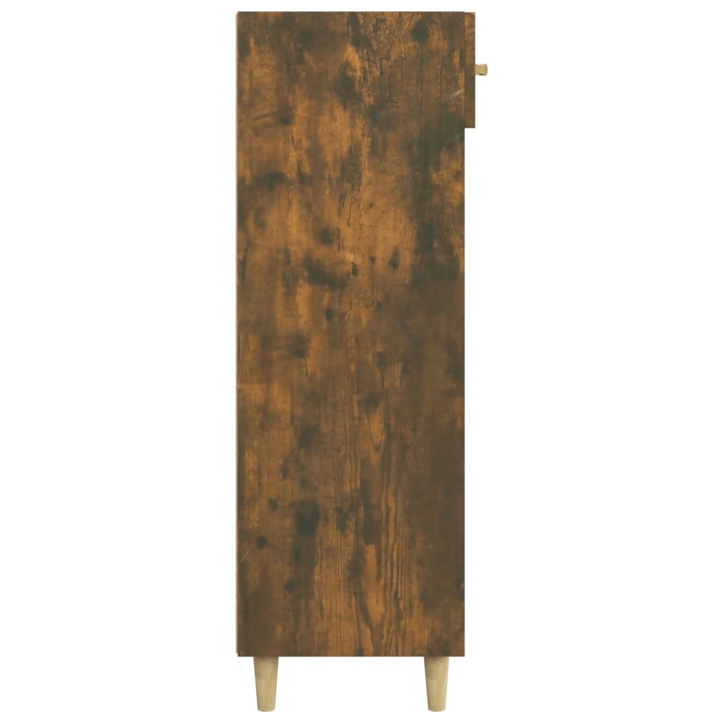 Skoskap røkt eik 60x35x105 cm konstruert tre
