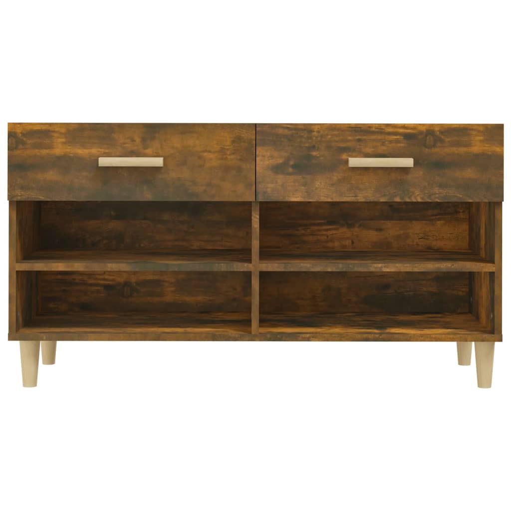 Skoskap røkt eik 102x35x55 cm konstruert tre