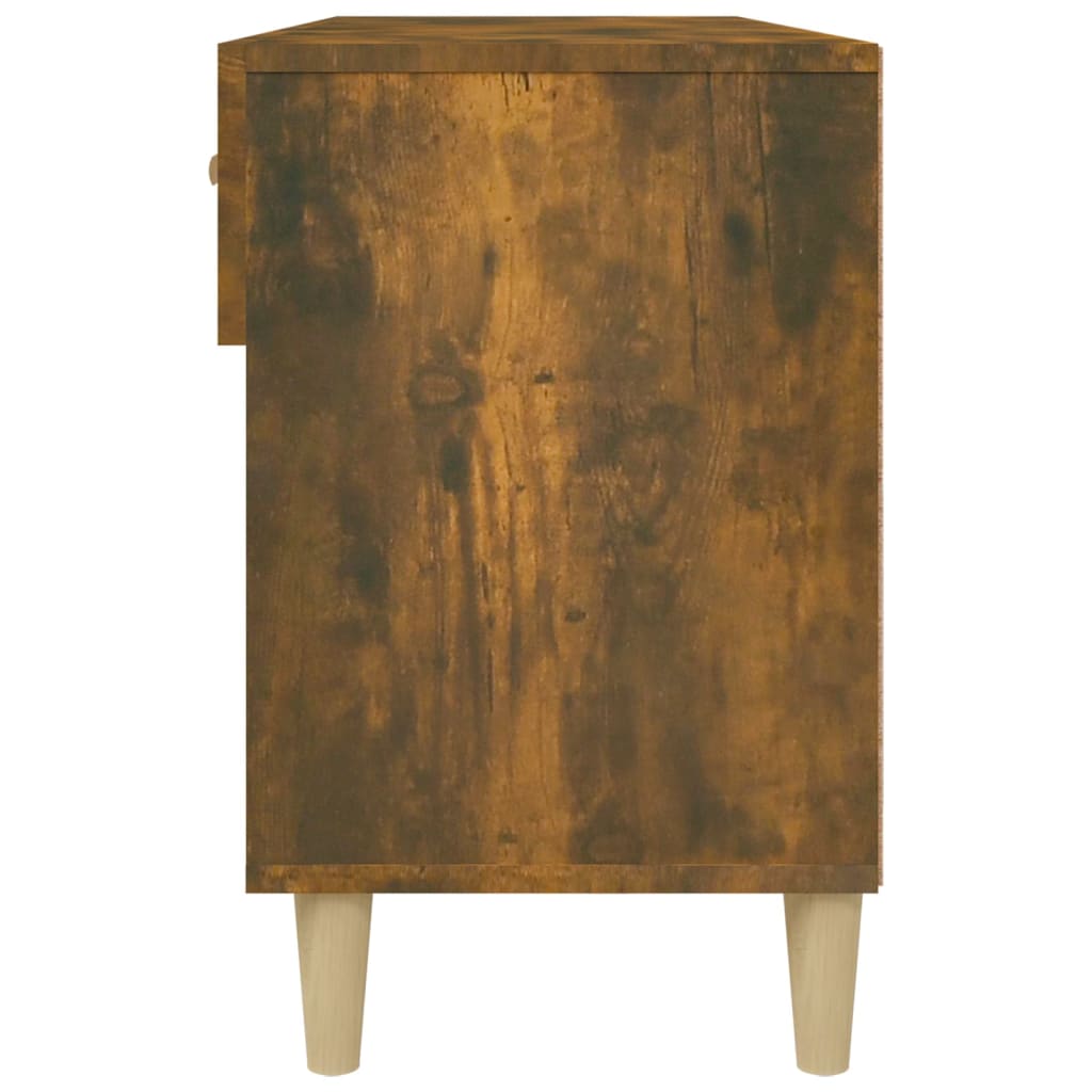 Skoskap røkt eik 102x35x55 cm konstruert tre