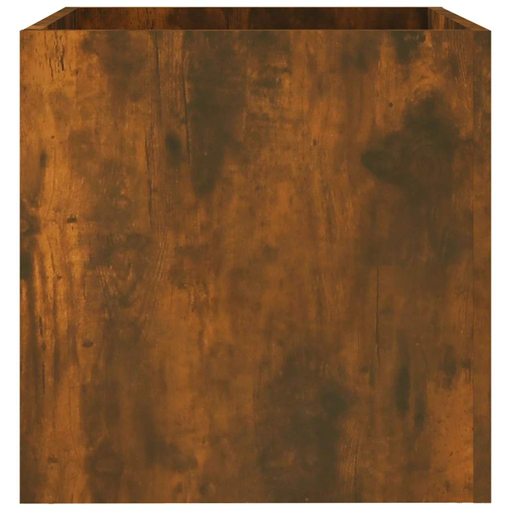 Plantekasse røkt eik 40x40x40 cm konstruert tre