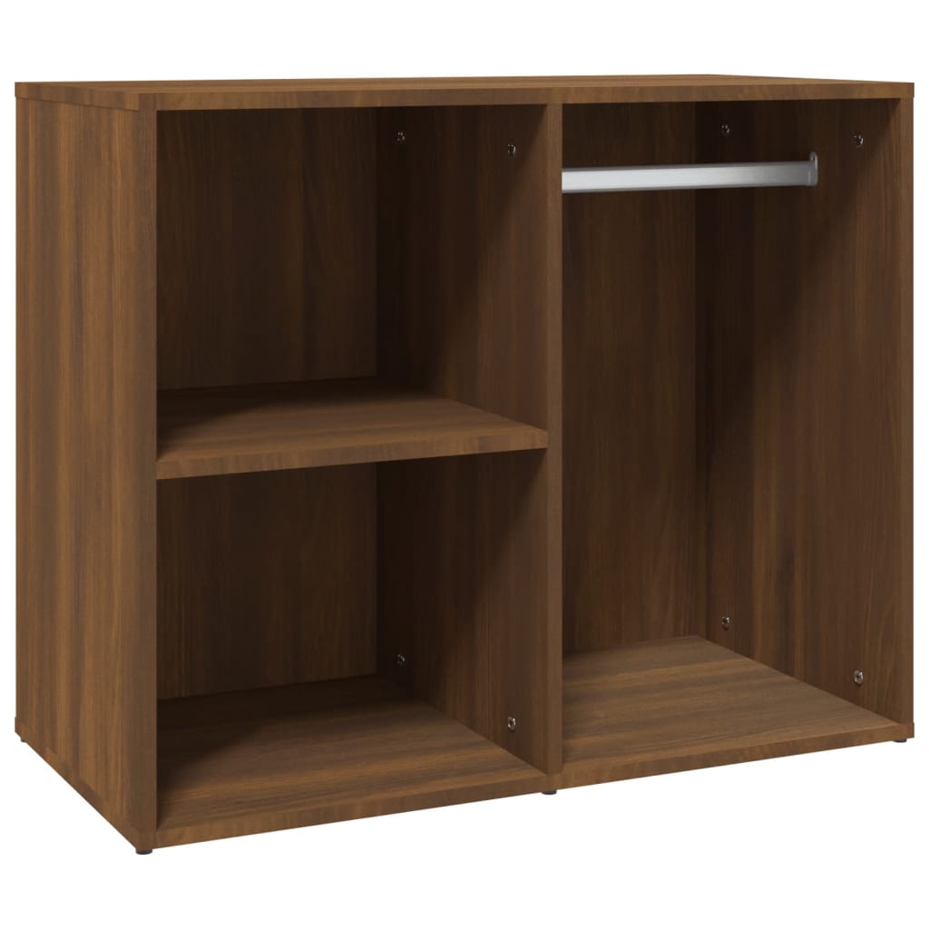 Sminkeskap brun eik 80x40x65 cm konstruert tre