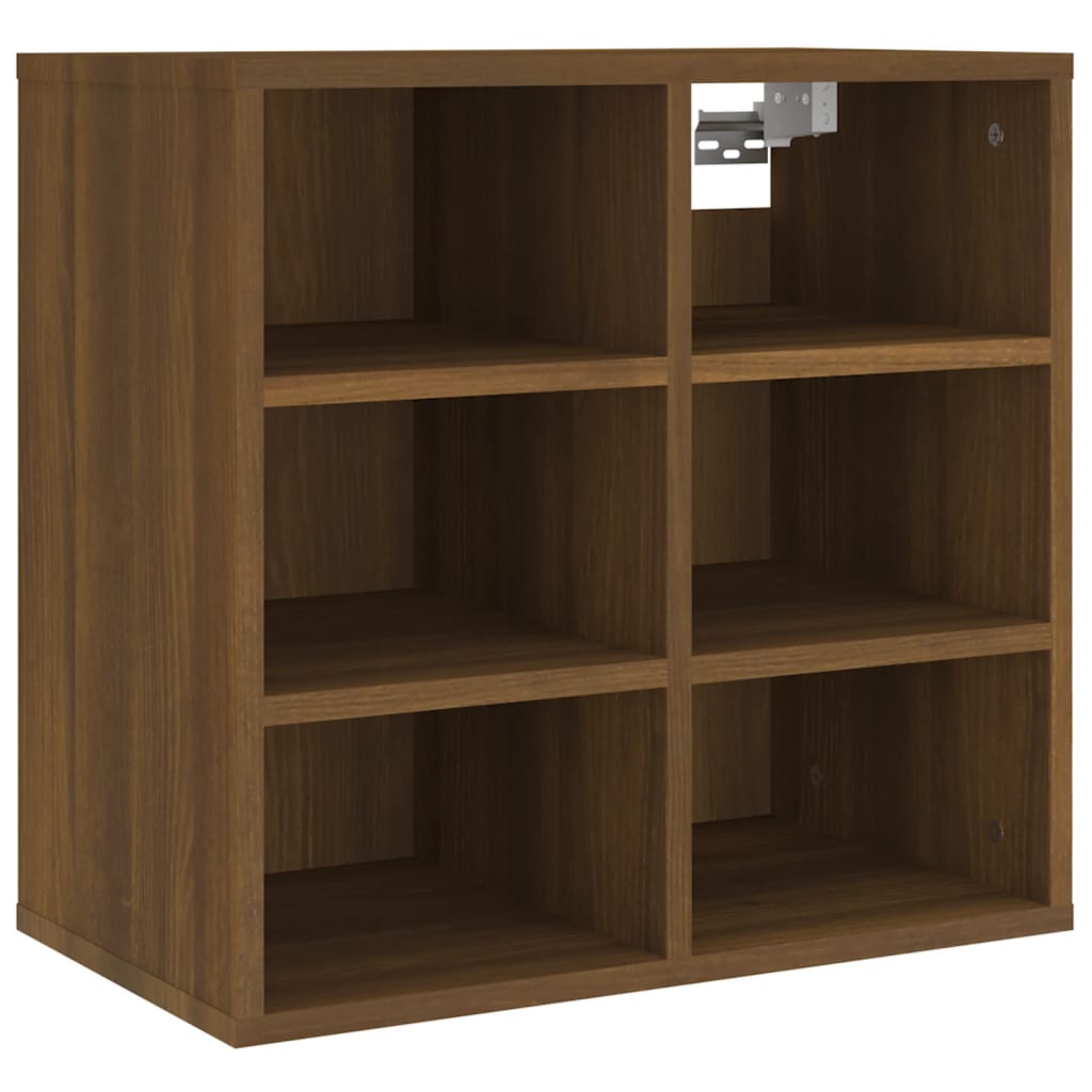 Skoskap brun eik 52,5x30x50 cm