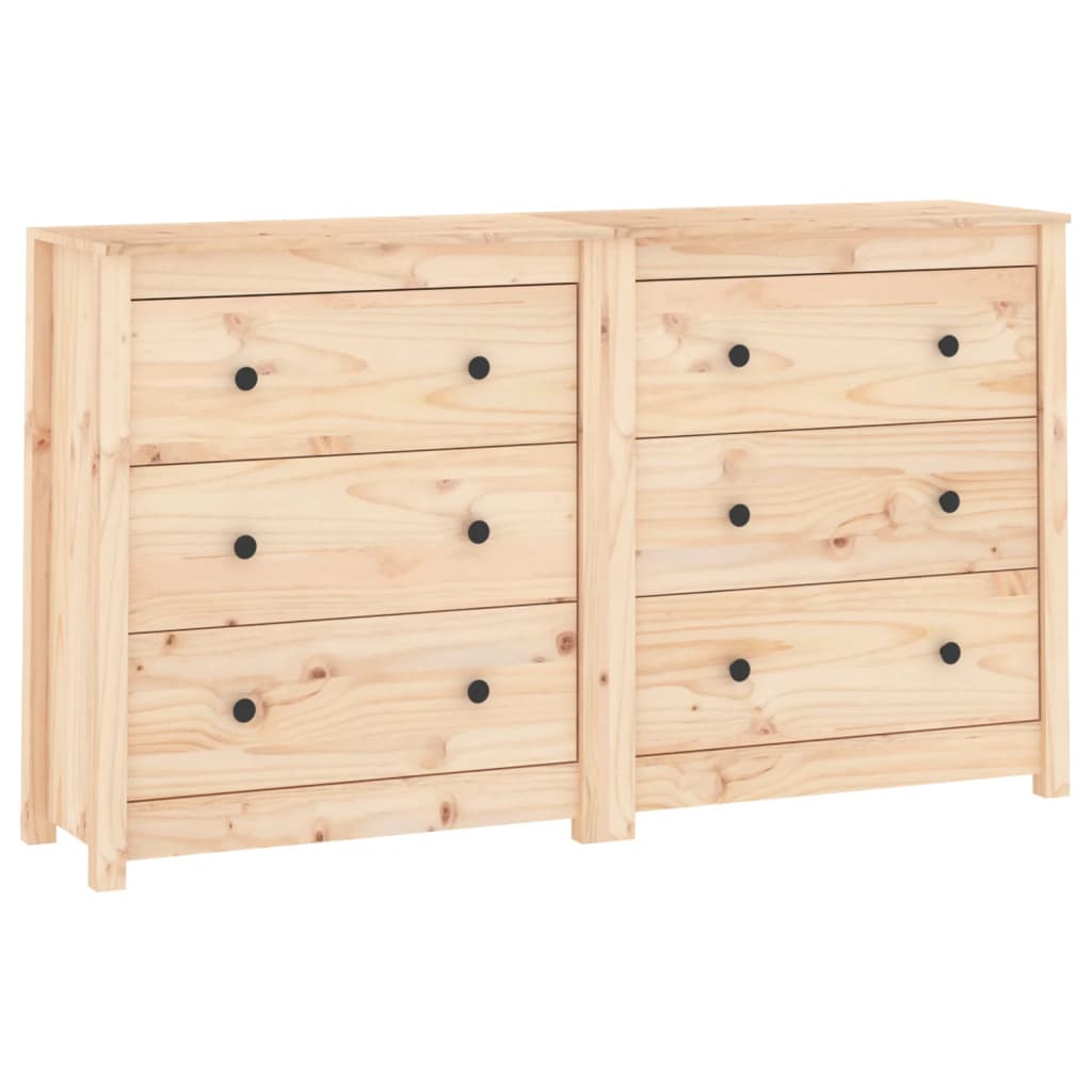 Skjenk 140x35x80 cm heltre furu vidaXL