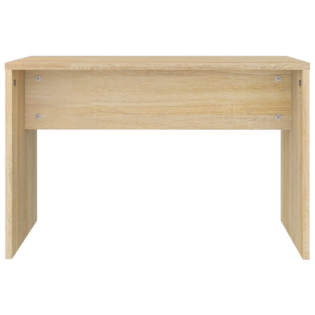 Sminkebordsett sonoma eik 86,5x35x136 cm