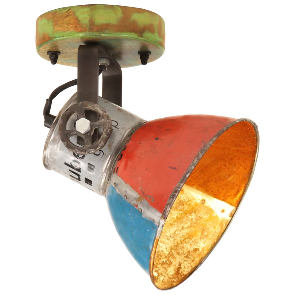 Industrielle vegg-/taklamper 2 stk gjenvunnet 17x24 cm E27