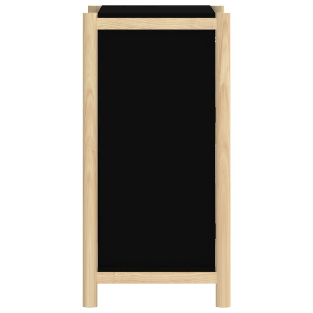 Skjenk svart 62x38x75 cm konstruert tre
