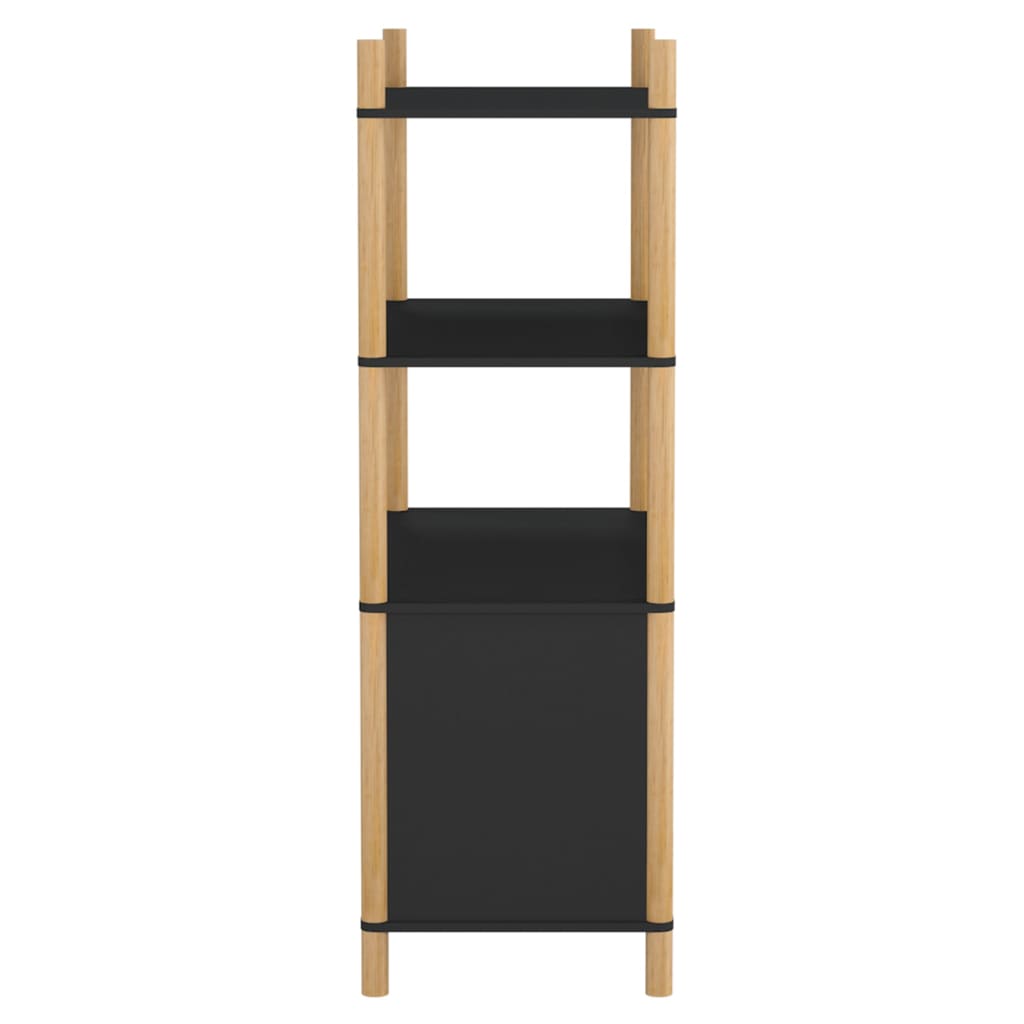 Highboard svart 80x40x121 cm konstruert tre