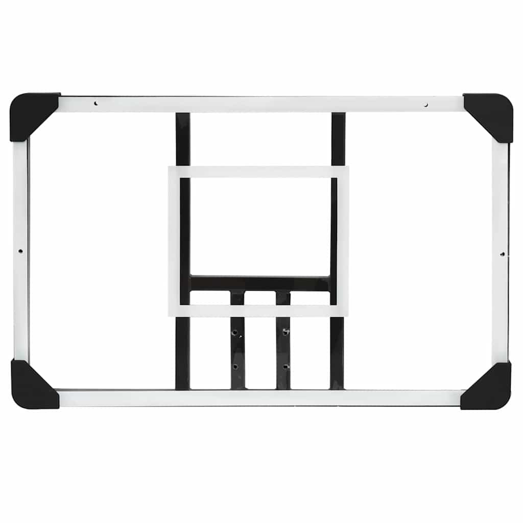 Basketballplate gjennomsiktig 71x45x2,5 cm polyeten