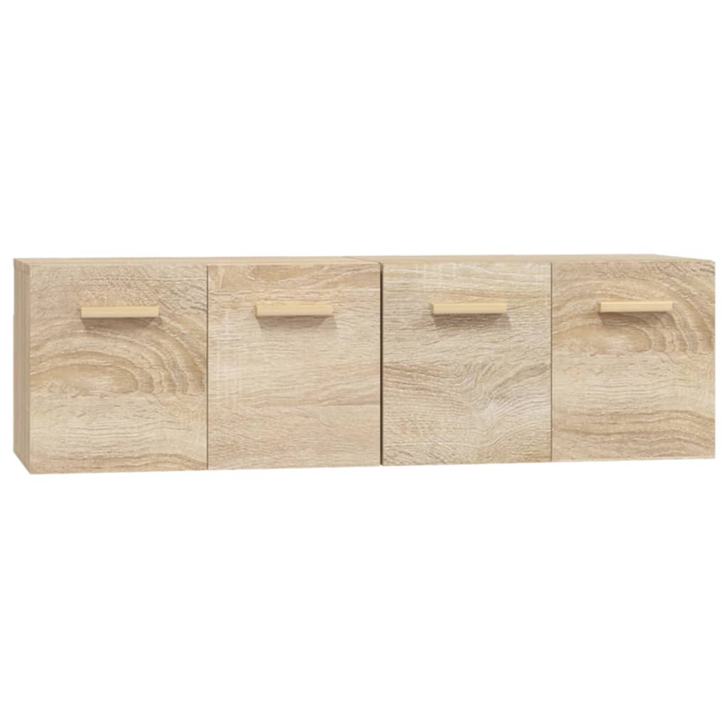 Veggskap 2 stk sonoma eik 60x36,5x35 cm konstruert tre