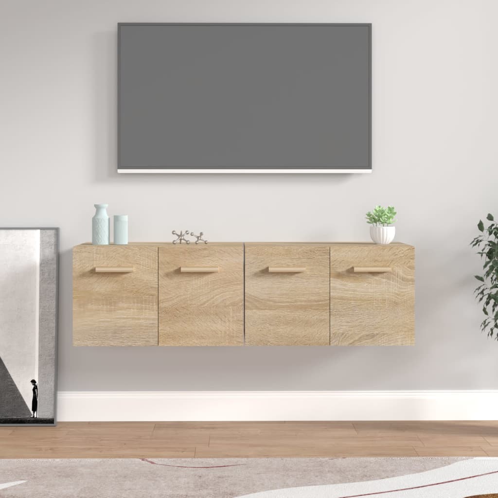 Veggskap 2 stk sonoma eik 60x36,5x35 cm konstruert tre