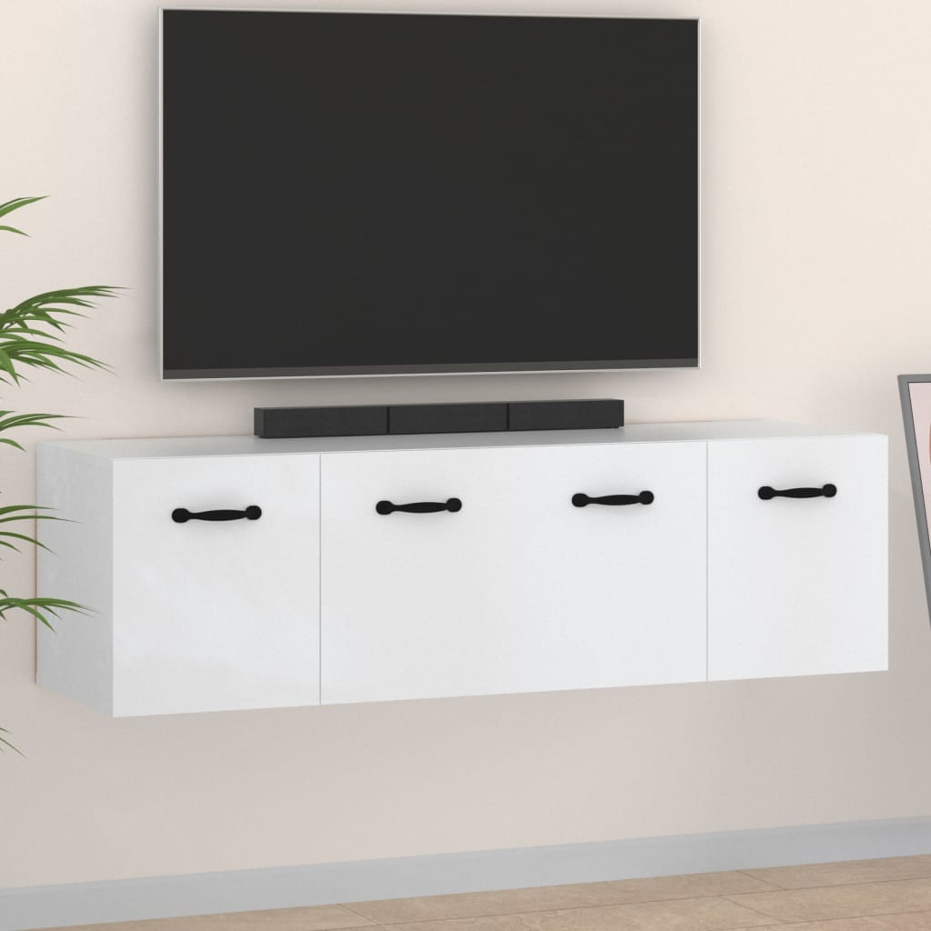 Veggskap 2 stk hvit 80x35x36,5 cm konstruert tre