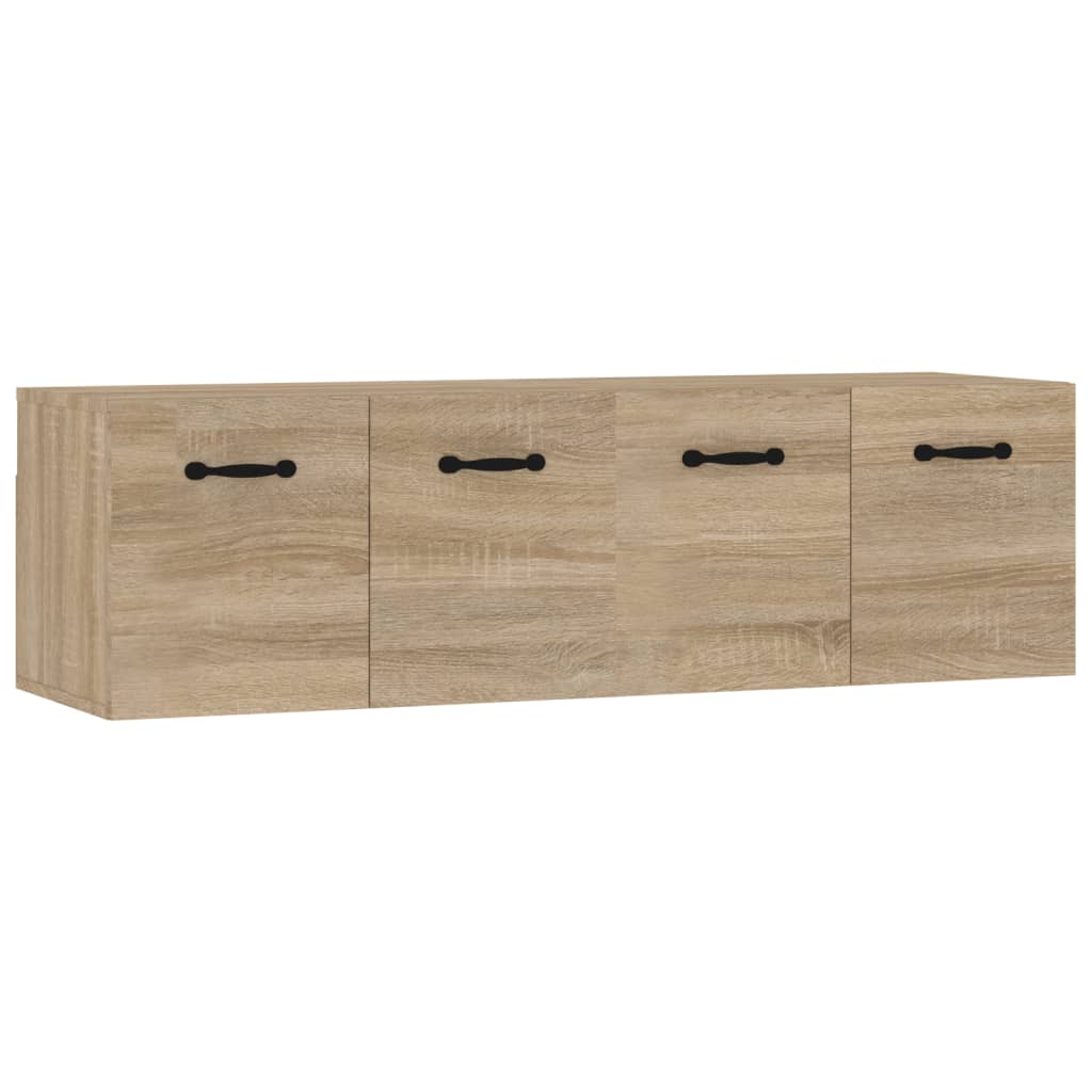 Veggskap 2 stk sonoma eik 80x35x36,5 cm konstruert tre