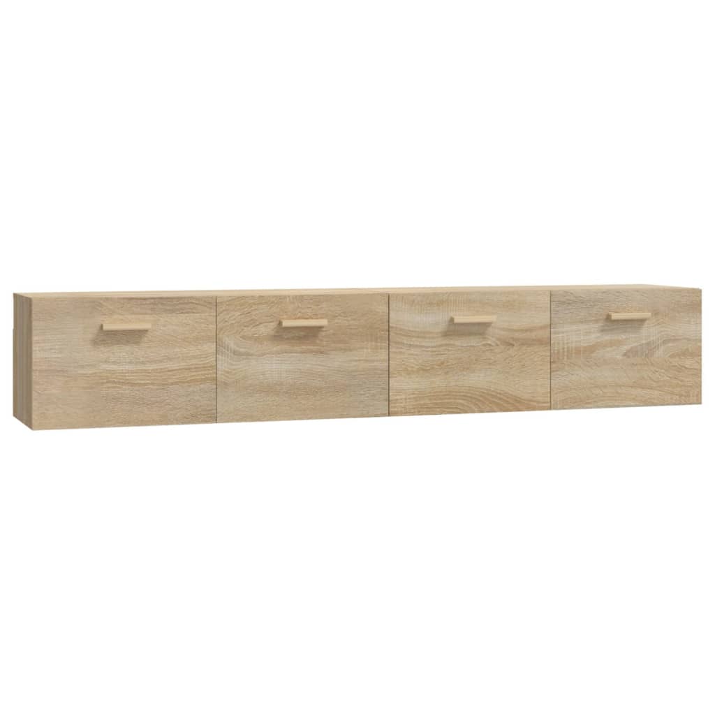 Veggskap 2 stk sonoma eik 100x36,5x35 cm konstruert tre
