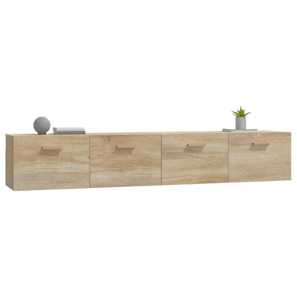 Veggskap 2 stk sonoma eik 100x36,5x35 cm konstruert tre