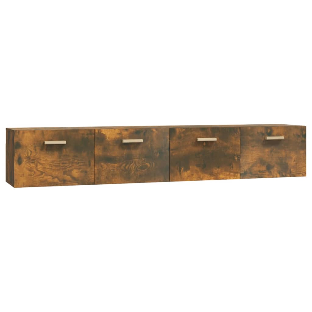 Veggskap 2 stk røkt eik 100x36,5x35 cm konstruert tre