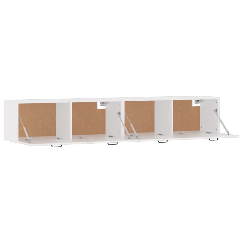Veggskap 2 stk hvit 100x36,5x35 cm konstruert tre vidaXL