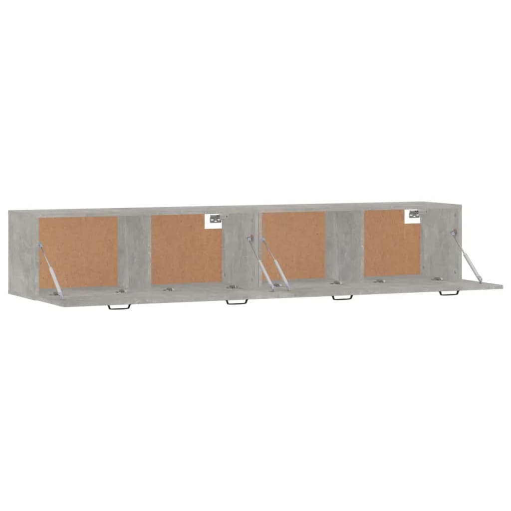 Veggskap 2 stk betonggrå 100x36,5x35 cm konstruert tre vidaXL