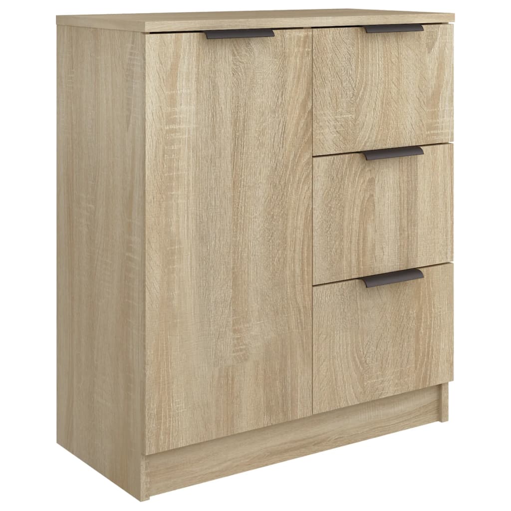 Skjenker 2 stk sonoma eik 60x30x70 cm konstruert tre