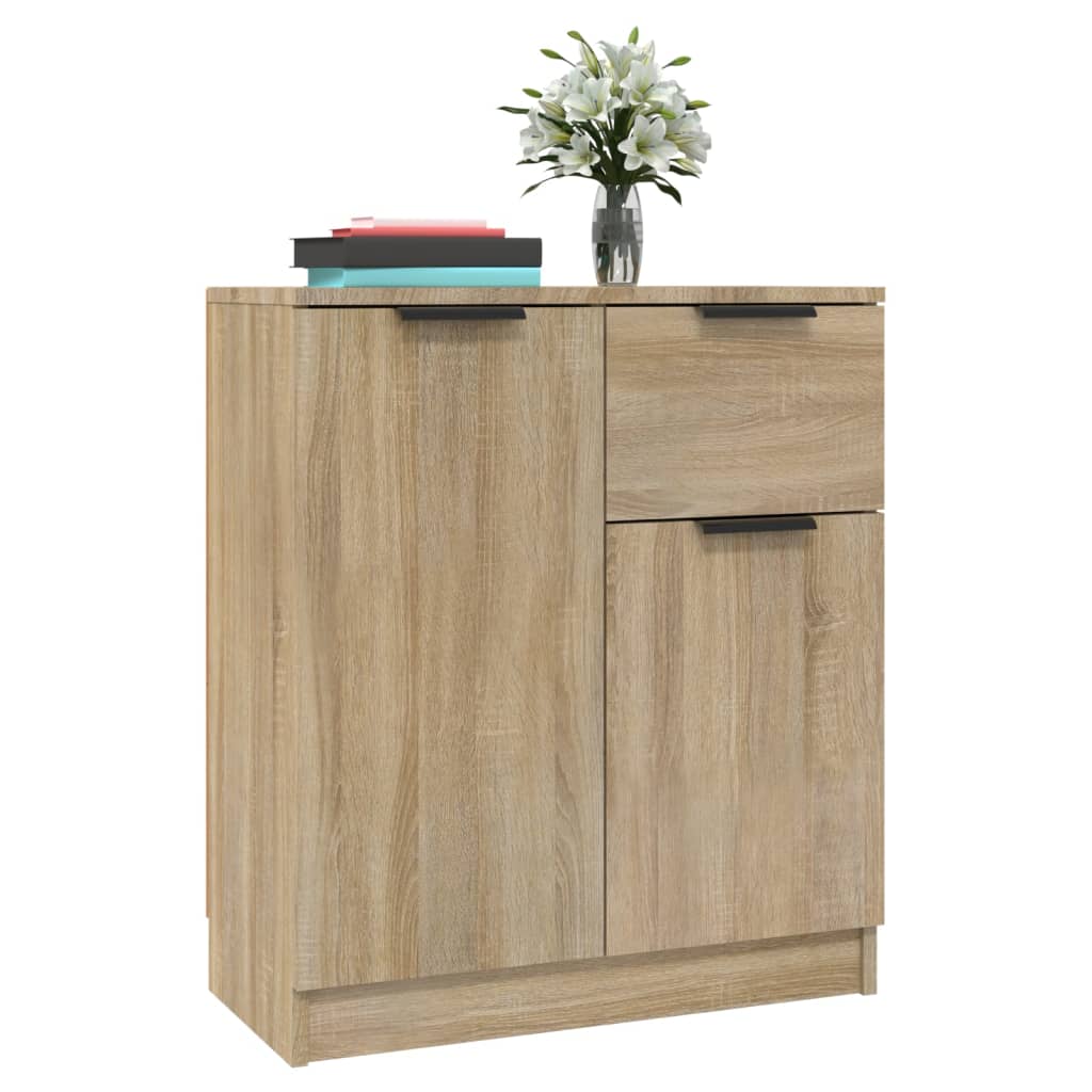 Skjenker 2 stk sonoma eik 60x30x70 cm konstruert tre
