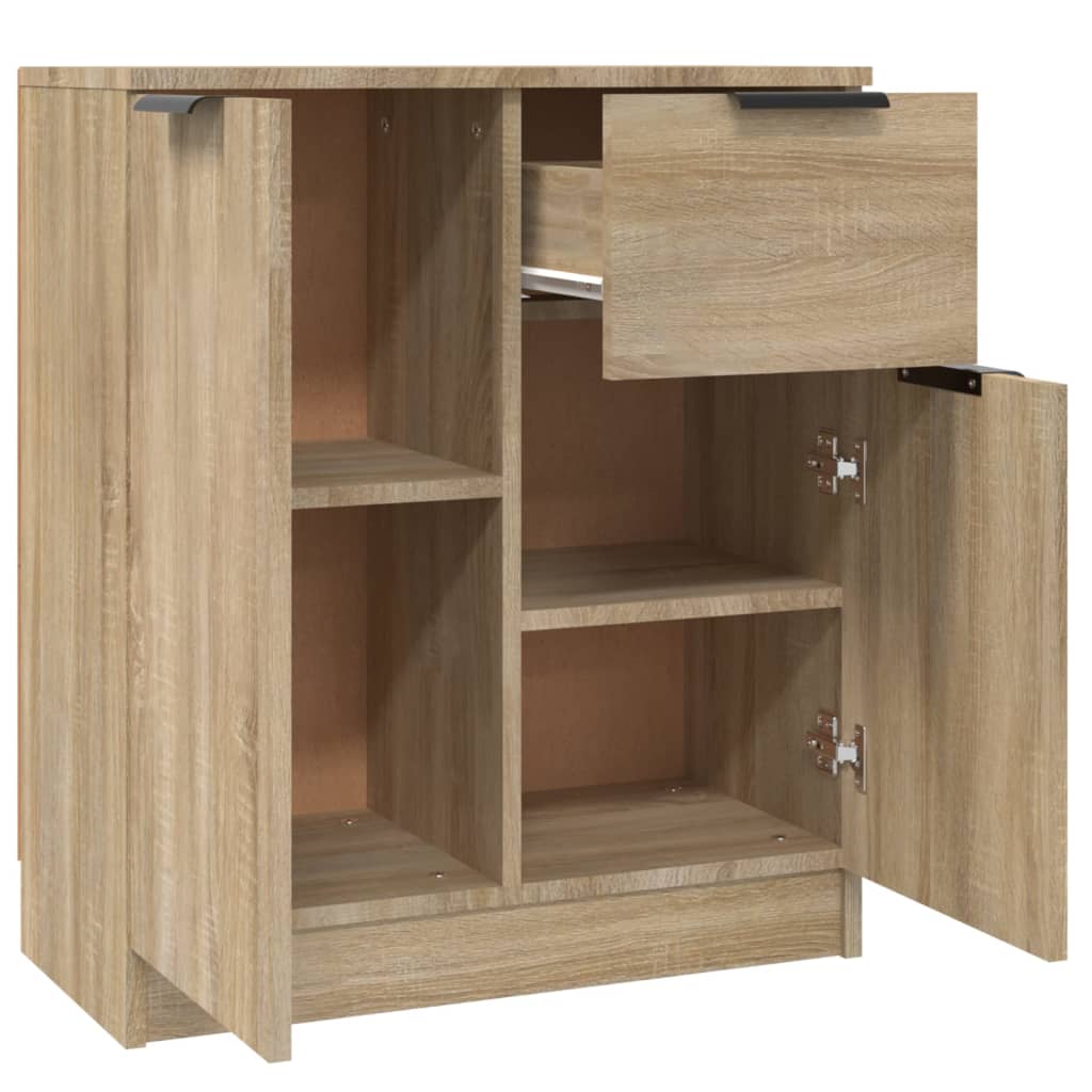 Skjenker 2 stk sonoma eik 60x30x70 cm konstruert tre