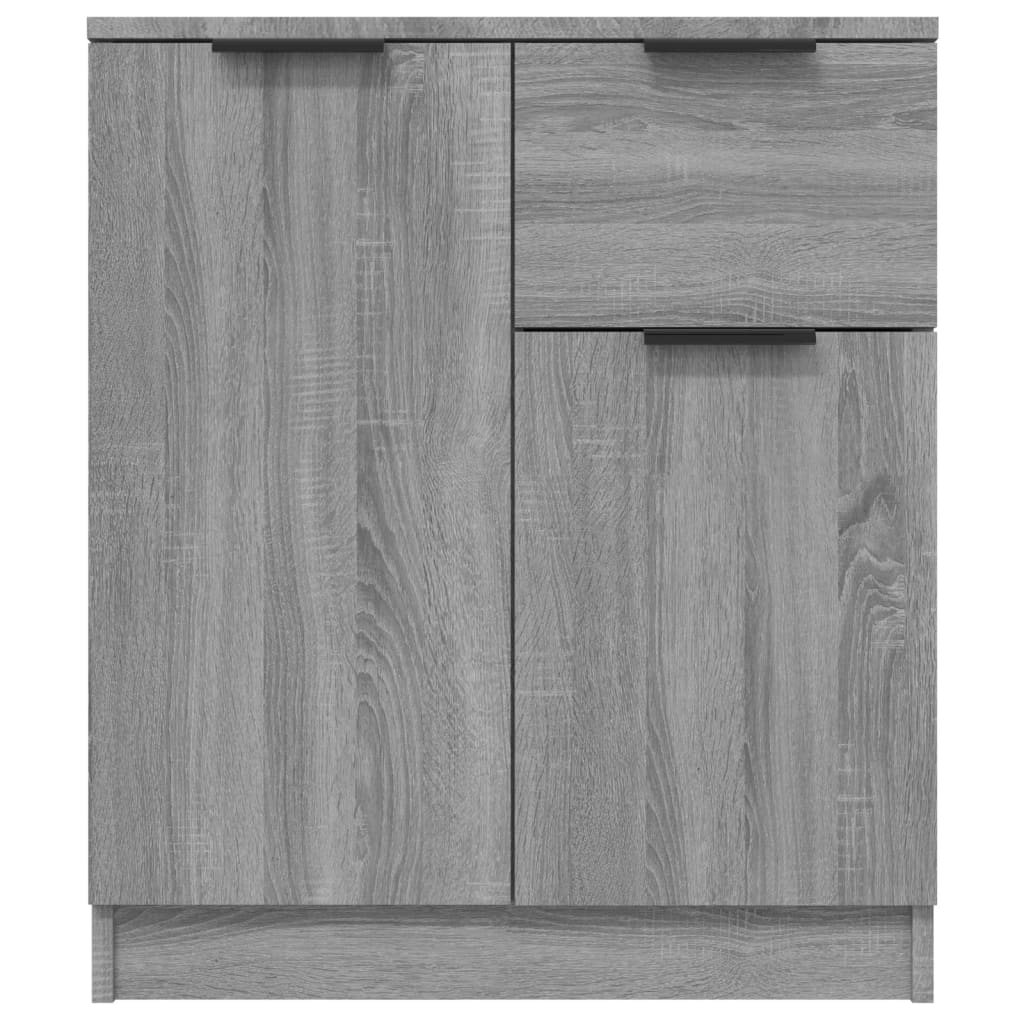 Skjenker 2 stk grå sonoma 60x30x70 cm konstruert tre