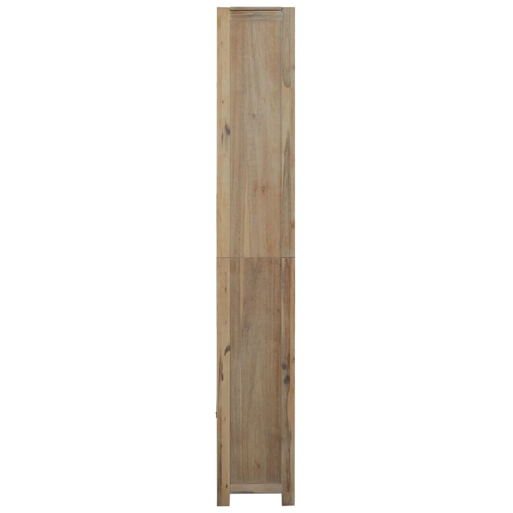 Bokhylle 7 etasjer 80x30x200 cm heltre akasie
