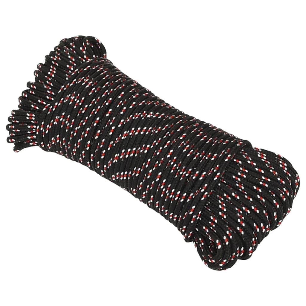 Båttau svart 3 mm 250 m polypropylen