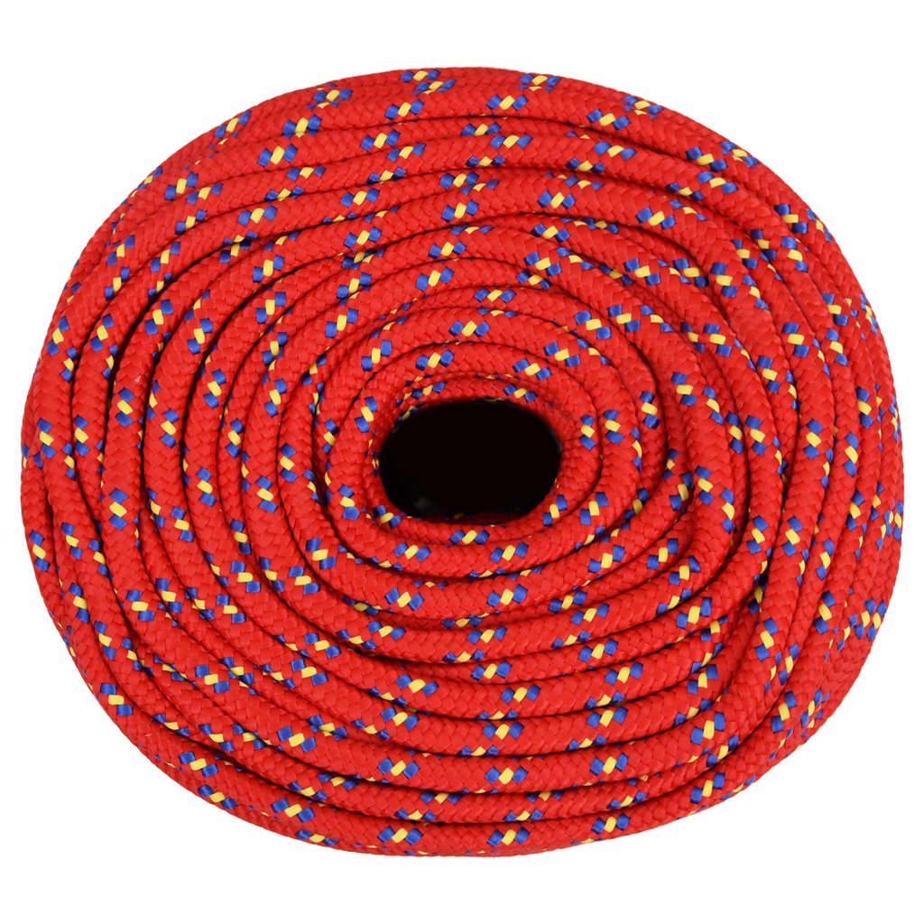 Båttau rød 10 mm 500 m polypropylen