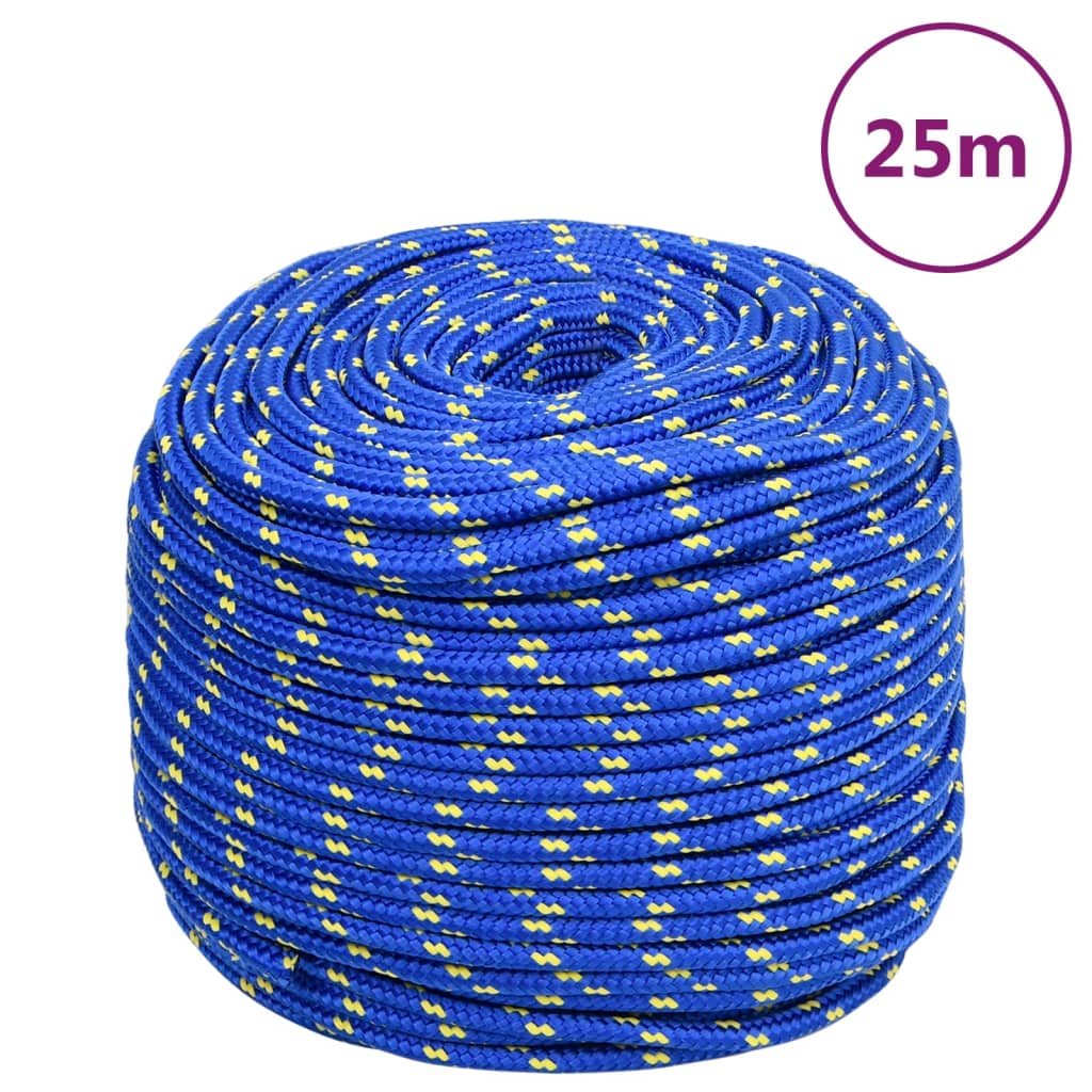 Båttau blå 10 mm 25 m polypropylen