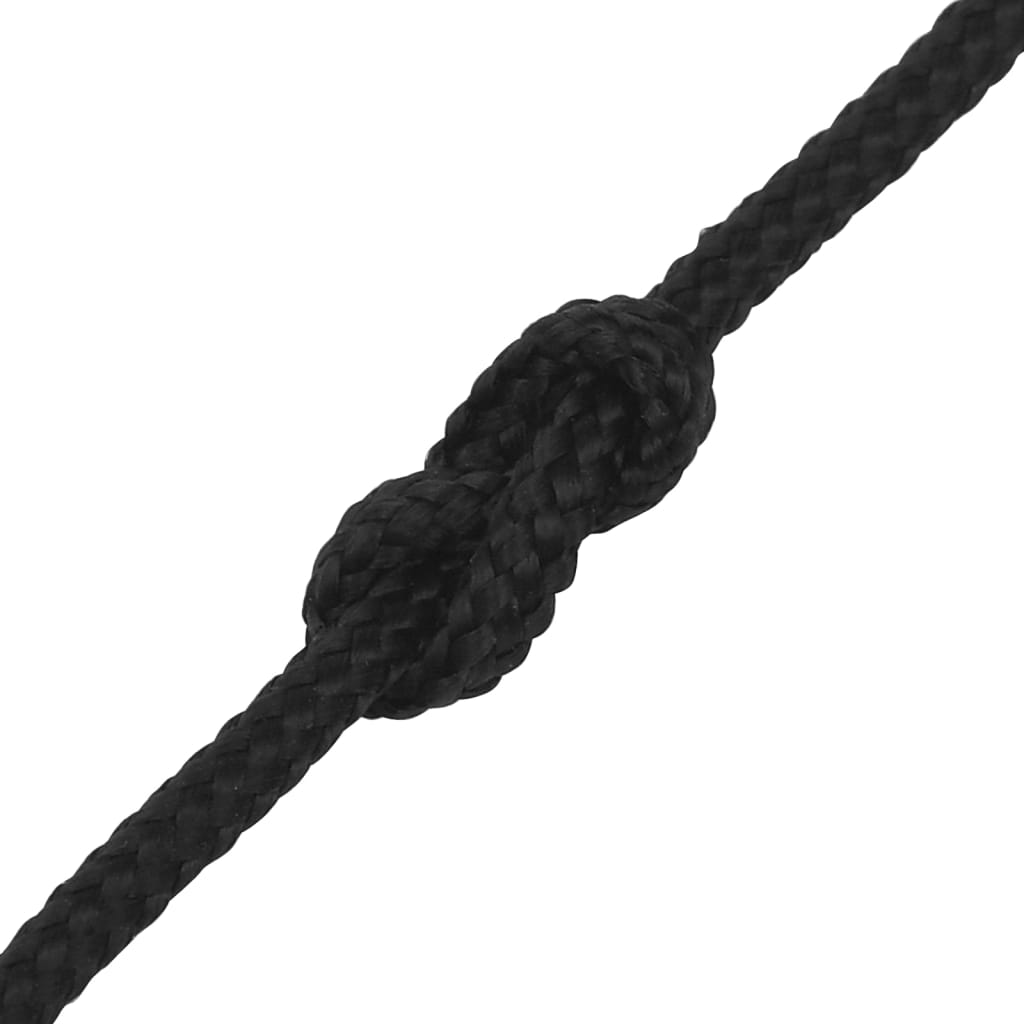 Båttau helsvart 2 mm 25 m polypropylen