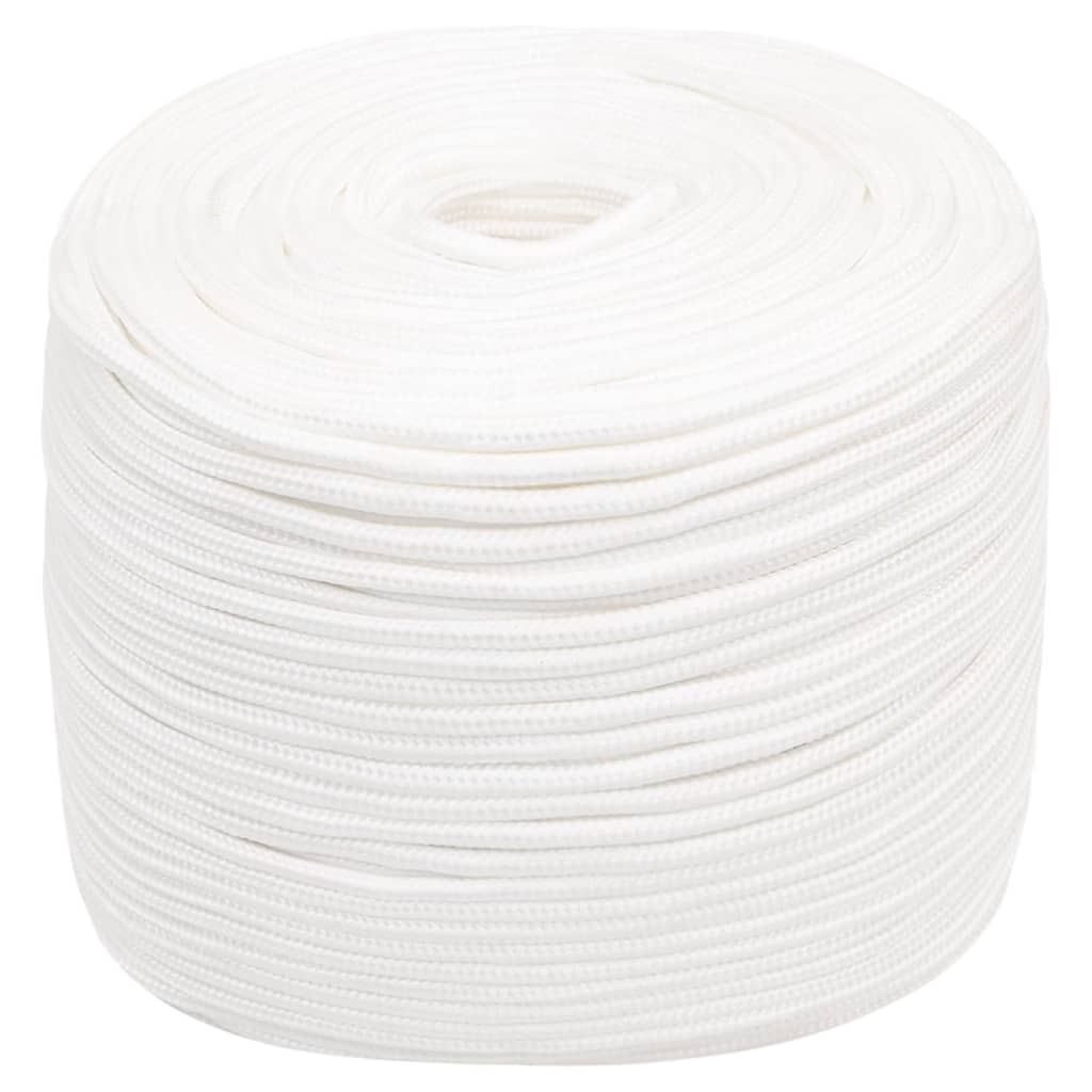 Båttau helhvit 8 mm 500 m polypropylen