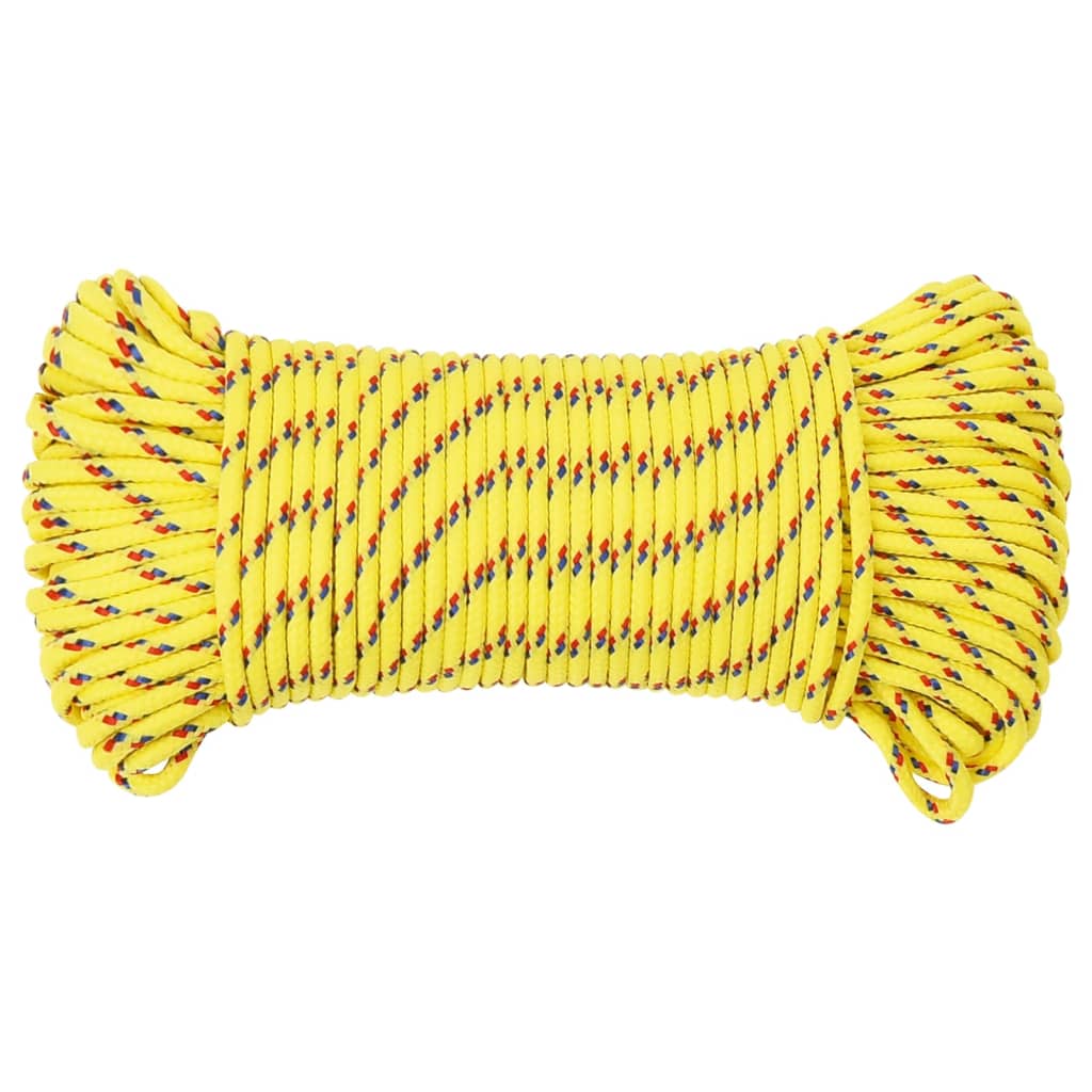 Båttau gul 5 mm 25 m polypropylen