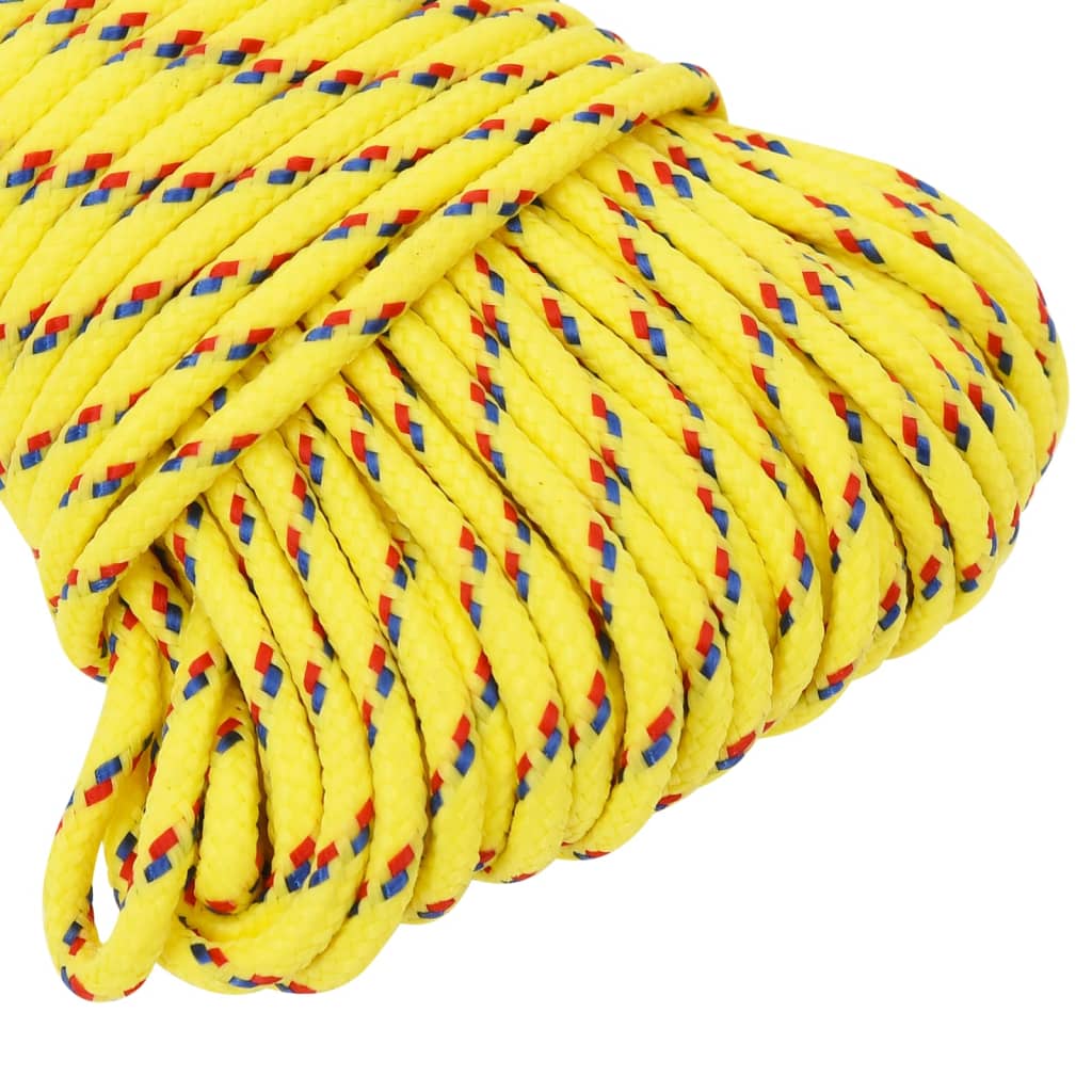 Båttau gul 5 mm 25 m polypropylen