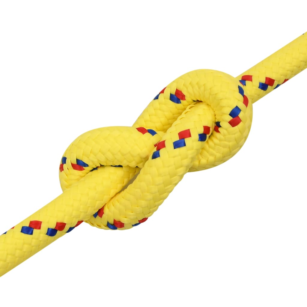 Båttau gul 20 mm 25 m polypropylen