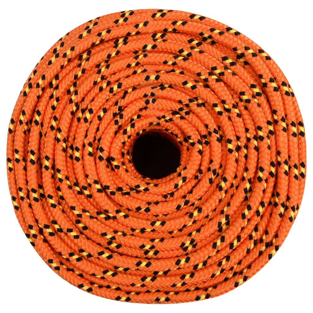 Båttau oransje 10 mm 25 m polypropylen