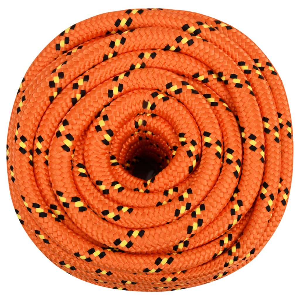 Båttau oransje 20 mm 25 m polypropylen vidaXL