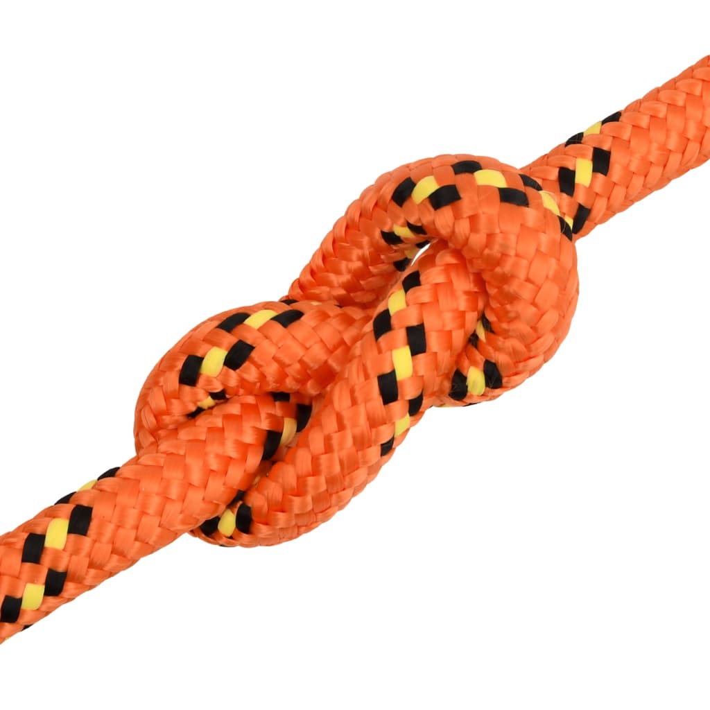 Båttau oransje 20 mm 25 m polypropylen vidaXL