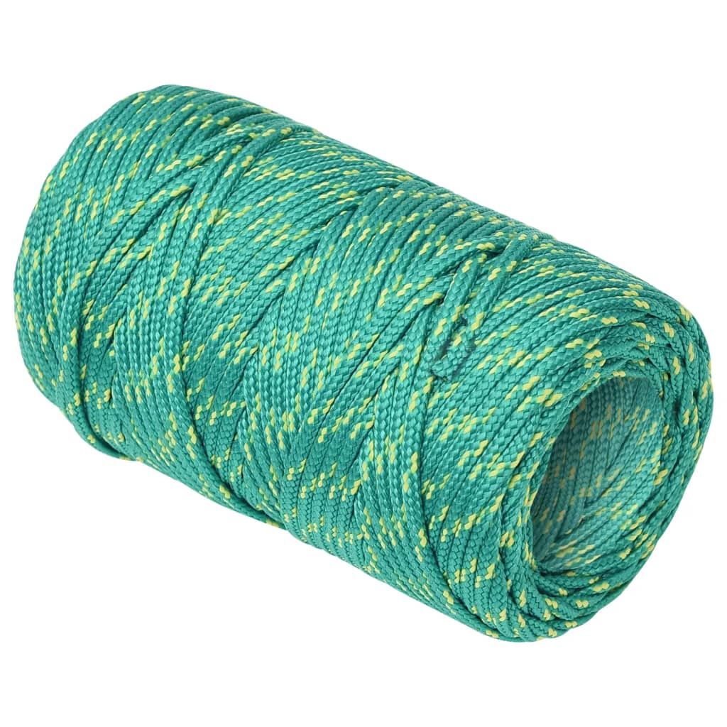 Båttau grønn 2 mm 100 m polypropylen