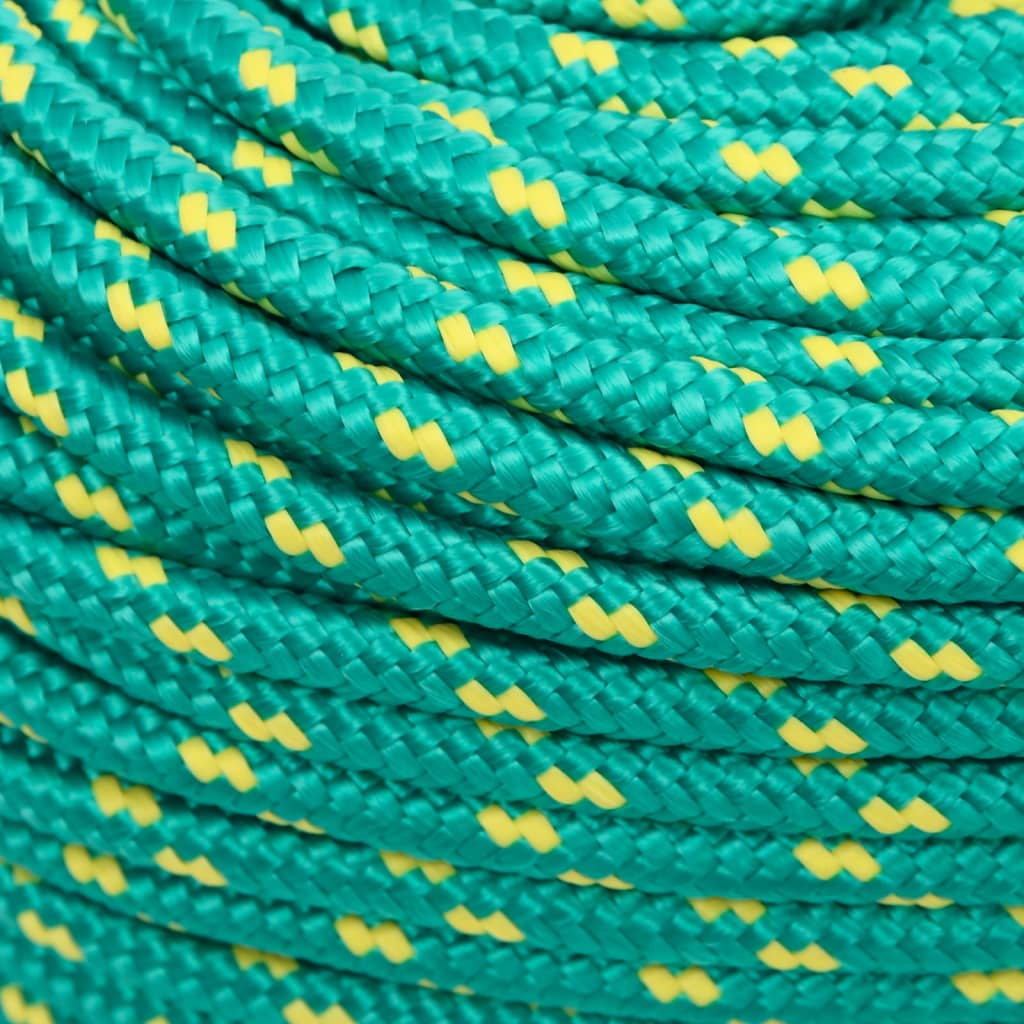 Båttau grønn 6 mm 100 m polypropylen