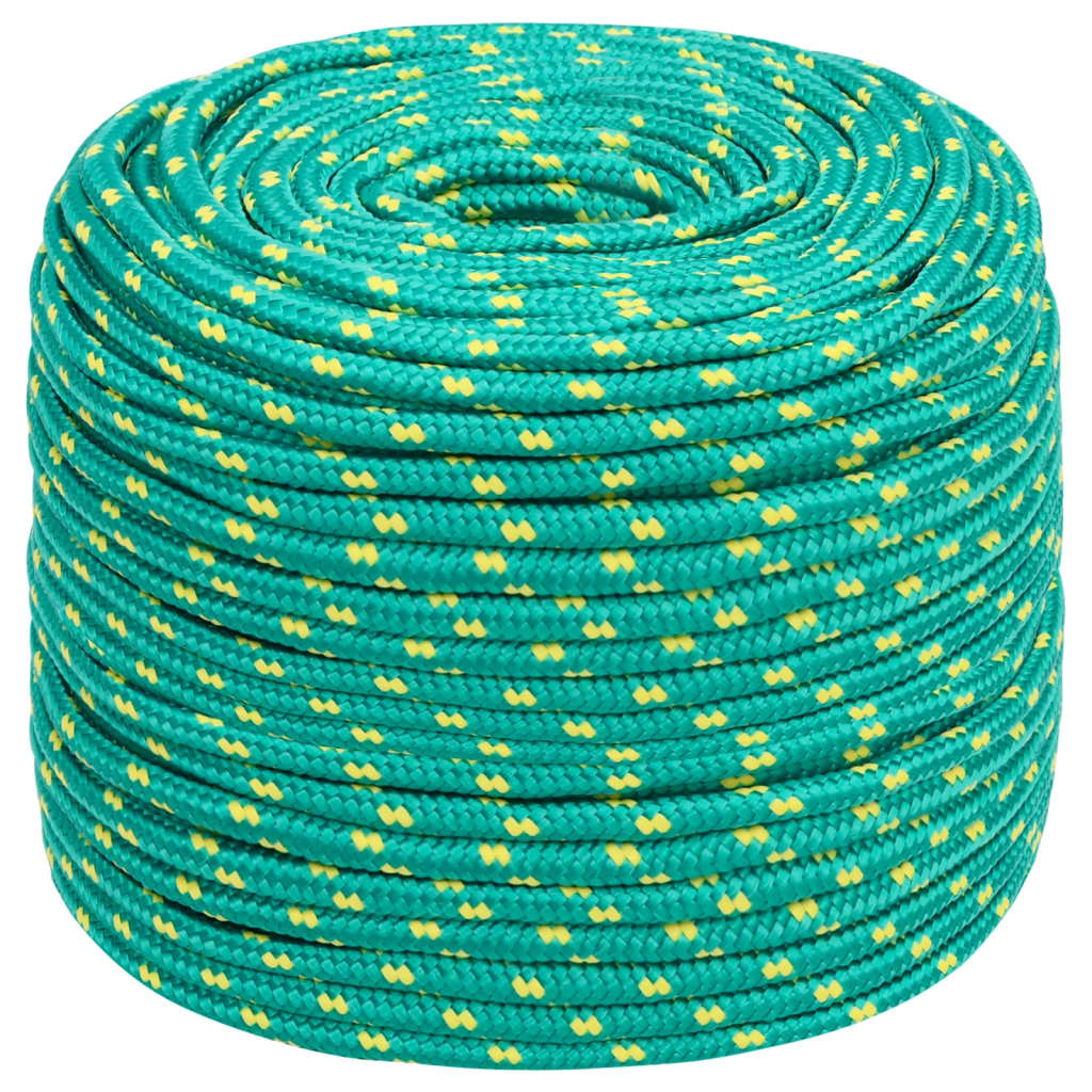 Båttau grønn 10 mm 100 m polypropylen