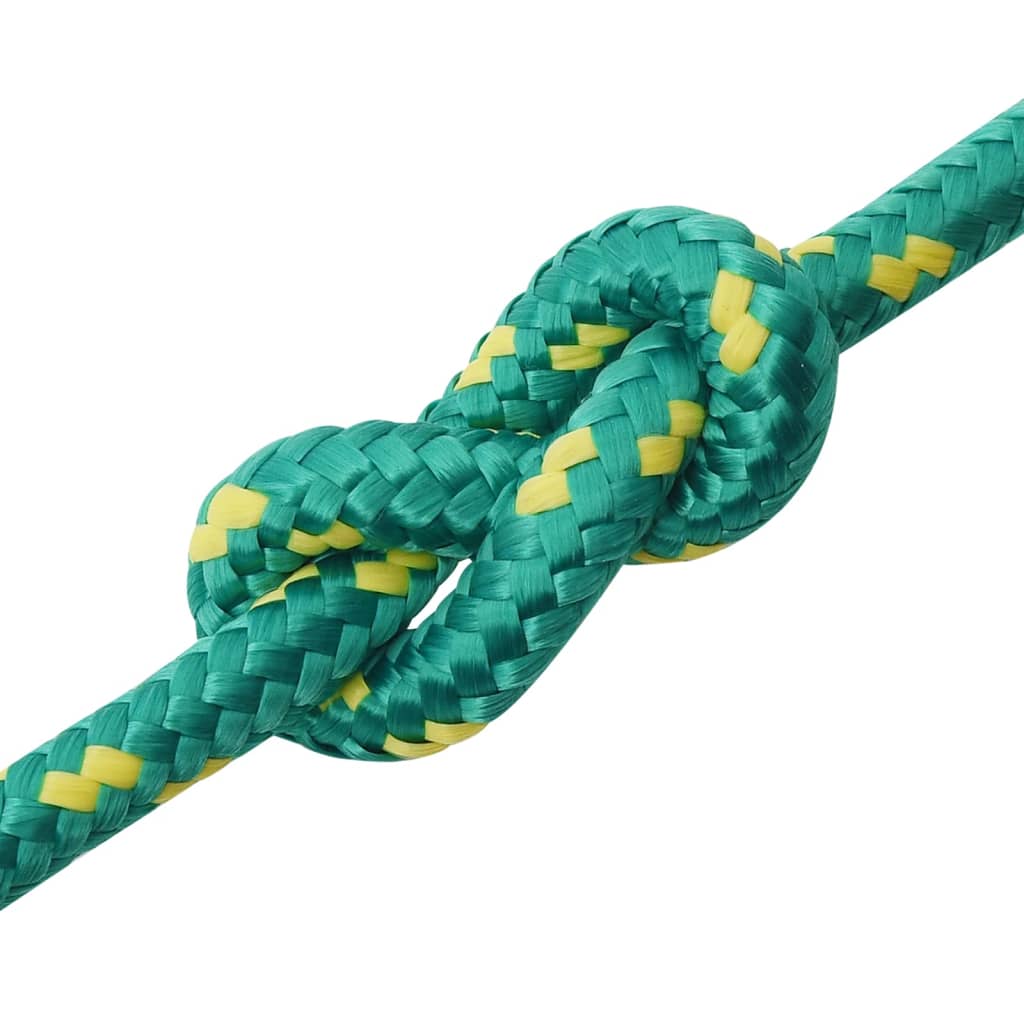 Båttau grønn 14 mm 25 m polypropylen