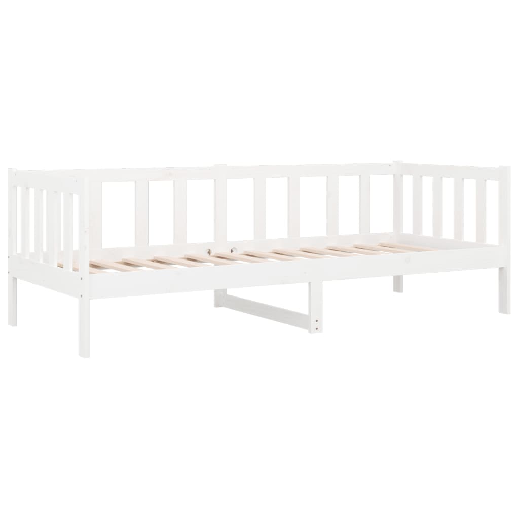 Dagseng uten madrass hvit 80x200 cm heltre furu